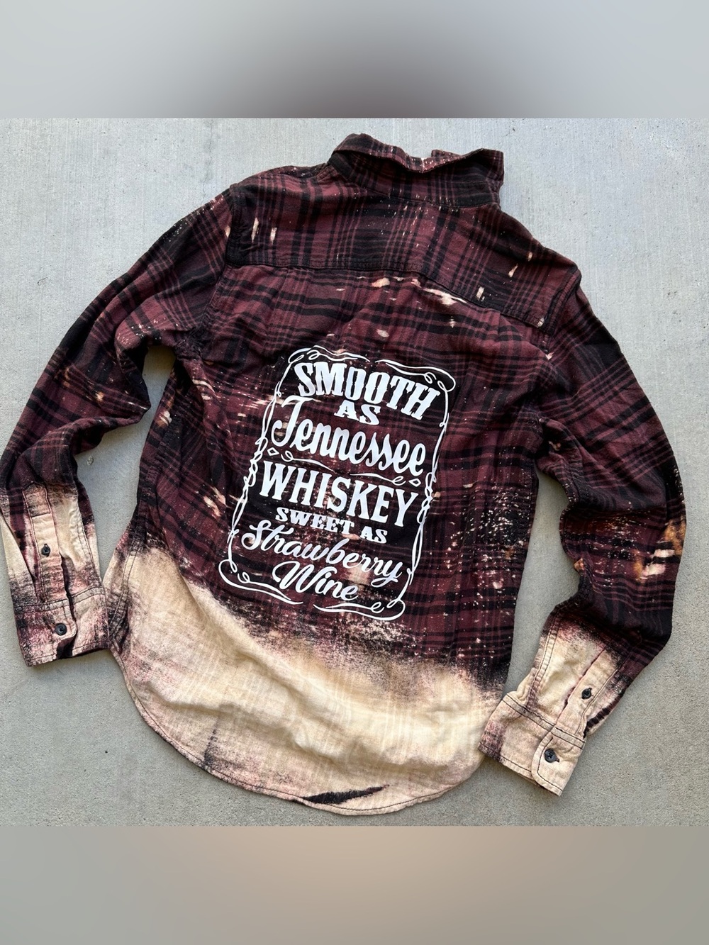 Jack Daniel’s Whiskey Bourbon Tennessee Southern Cowgirl Flannel Shirt Sz Small